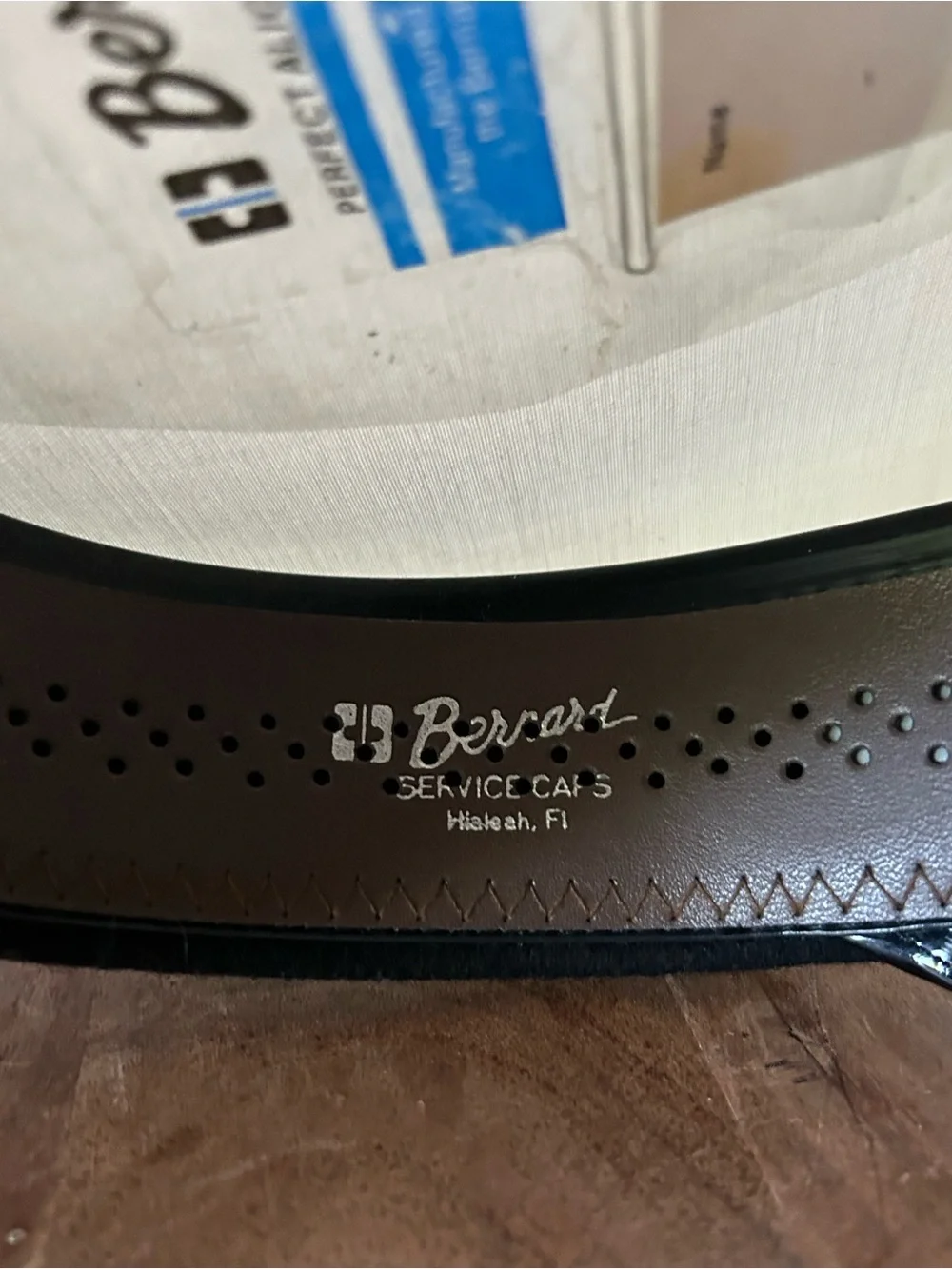 Official Bernard Snap Cap Officer’s Hat Visor White Gold Black Navy Captain